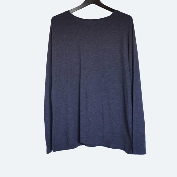 COPY - Redhead blue heather  crewneck cotton blend waffle knit shirt XL - Picture 1 of 6